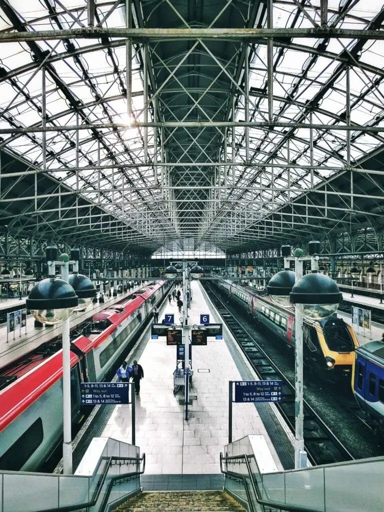 Main Train Station Manchester England