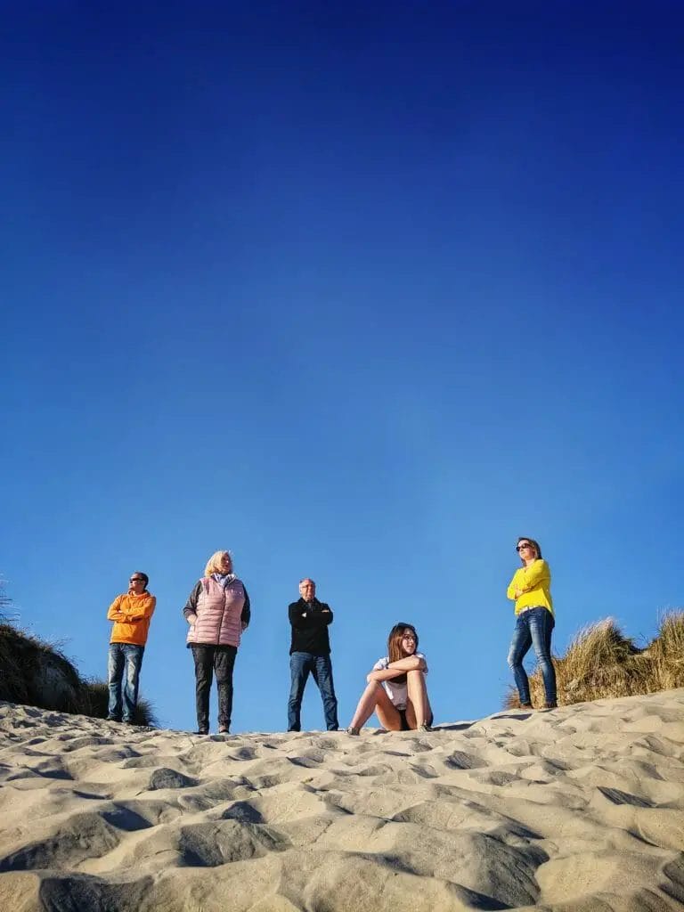 Familie am Strand