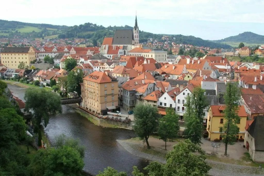 Schönsten Reiseziele Europa - Cesky Krumlov Skyline