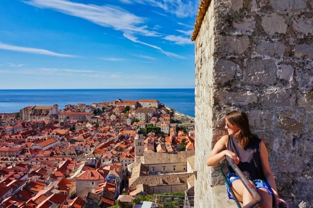 Schönsten Reiseziele Europa - Ausblick auf Dubrovnik Kroatien 