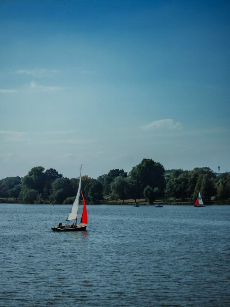 Münsterland - Münster - Aasee -Segelboot