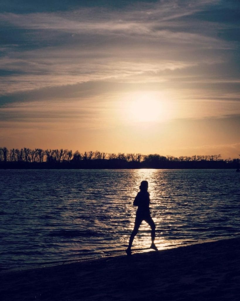 Ufer - Sonnenuntergang