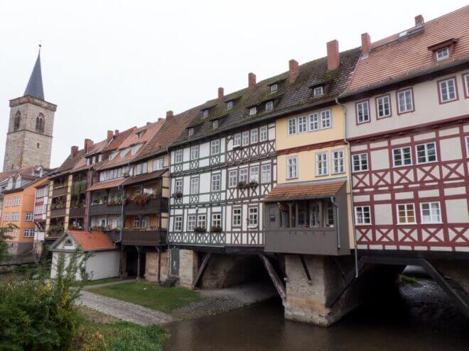 AUSFLUGSZIELE THÜRINGEN - 8 VERBLÜFFENDE IDEEN 8 Die Krämerbrücke in Erfurt - Ausflugsziele Thüringen