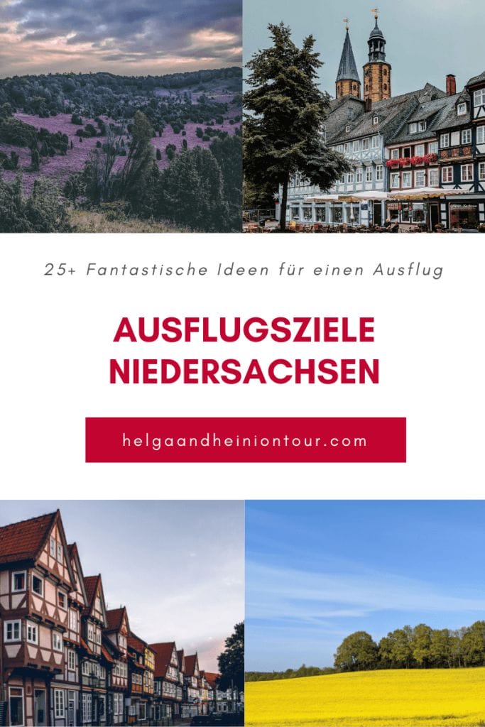 AUSFLUGSZIELE NIEDERSACHSEN - 25+ IDEEN FÜR AUSFLÜGE & ME(E)HR 20 Ausflugsziele Niedersachsen - Pinterest Bild