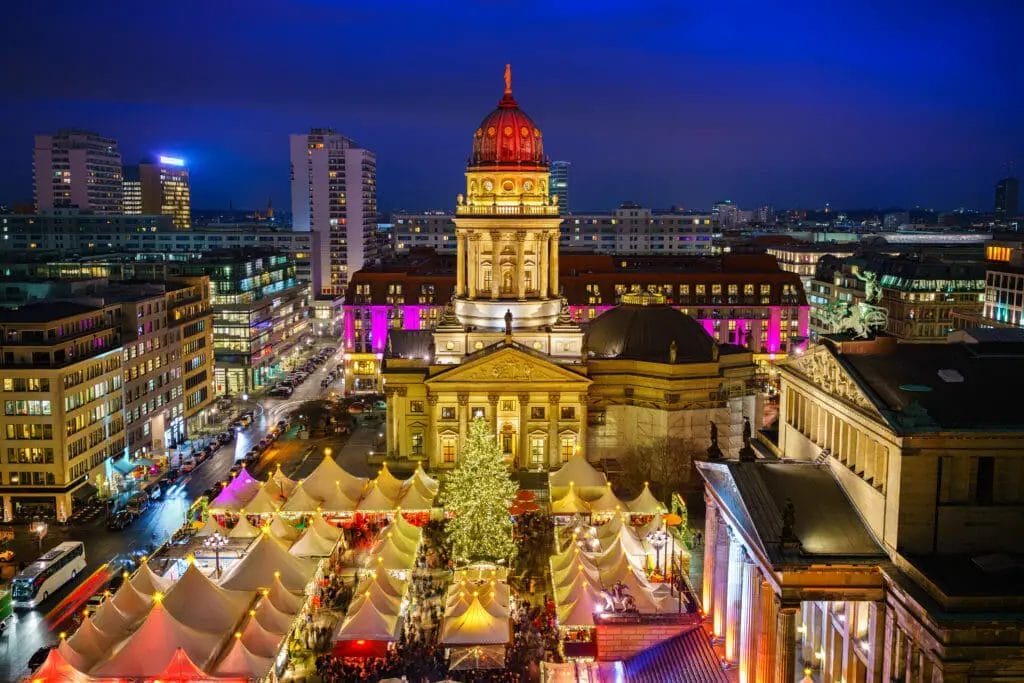 Weihnachtsmarkt (Christmas market) in the city of Berlin