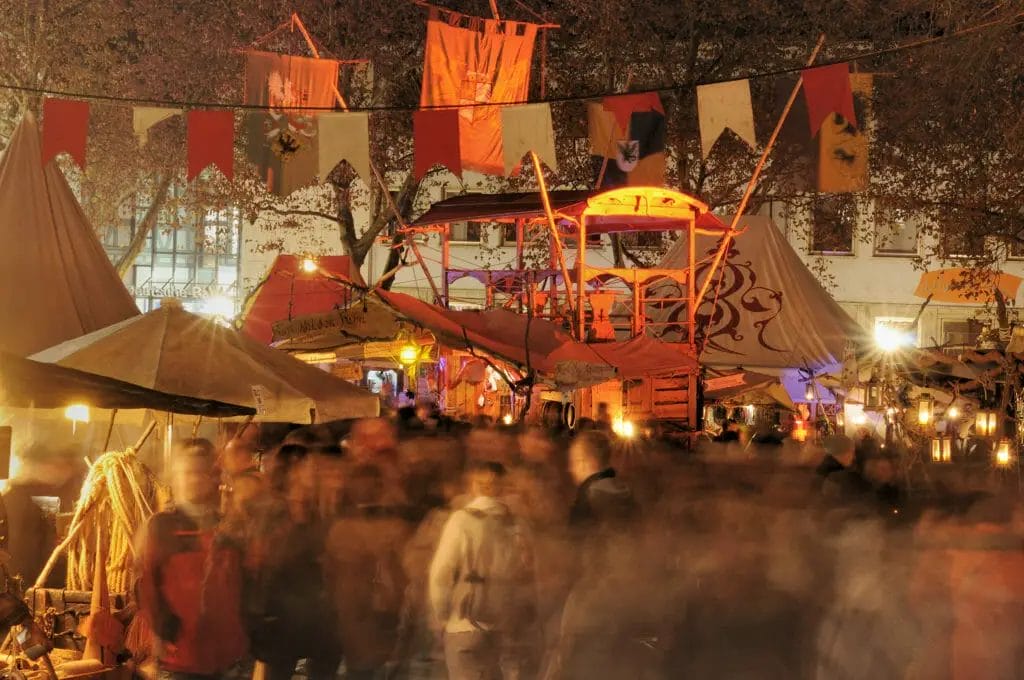 Photo of attractions at the Christmas market in Esslingen