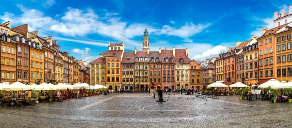 Famous Poland Landmarks - Warsaw - Oldtown Square