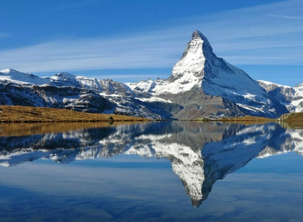 Landmarks Switzerland - Matterhorn Reflection in a lake