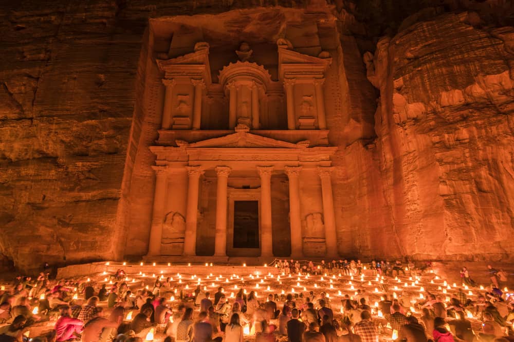 Petra bei Nacht - Petra Jordanien