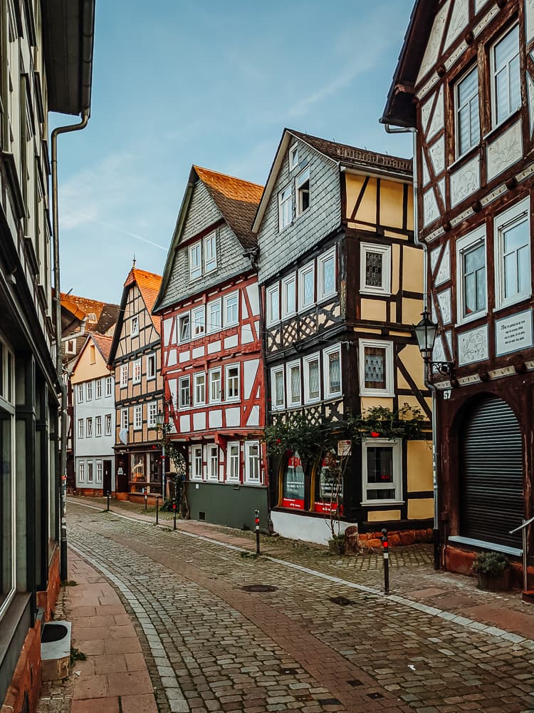 Fachwerkhäuser in der Oberstadt - Marburg Sehenswürdigkeiten