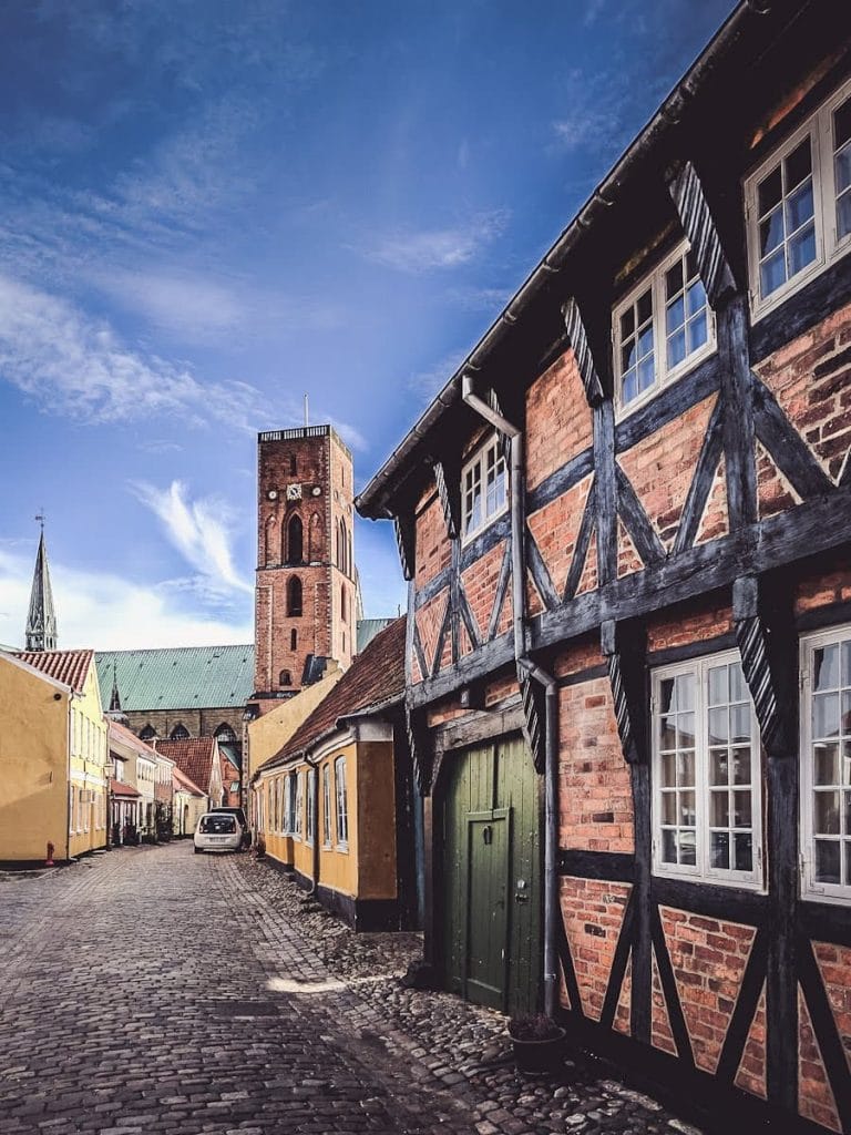 Fachwerkhaus in Ribe, Dänemarks Älteste Stadt - Dänemark Sehenswürdigkeiten