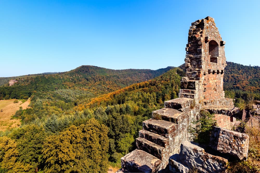 Herrlicher Blick von der Burgruine Fleckenstein - Elsass Sehenswürdigkeiten