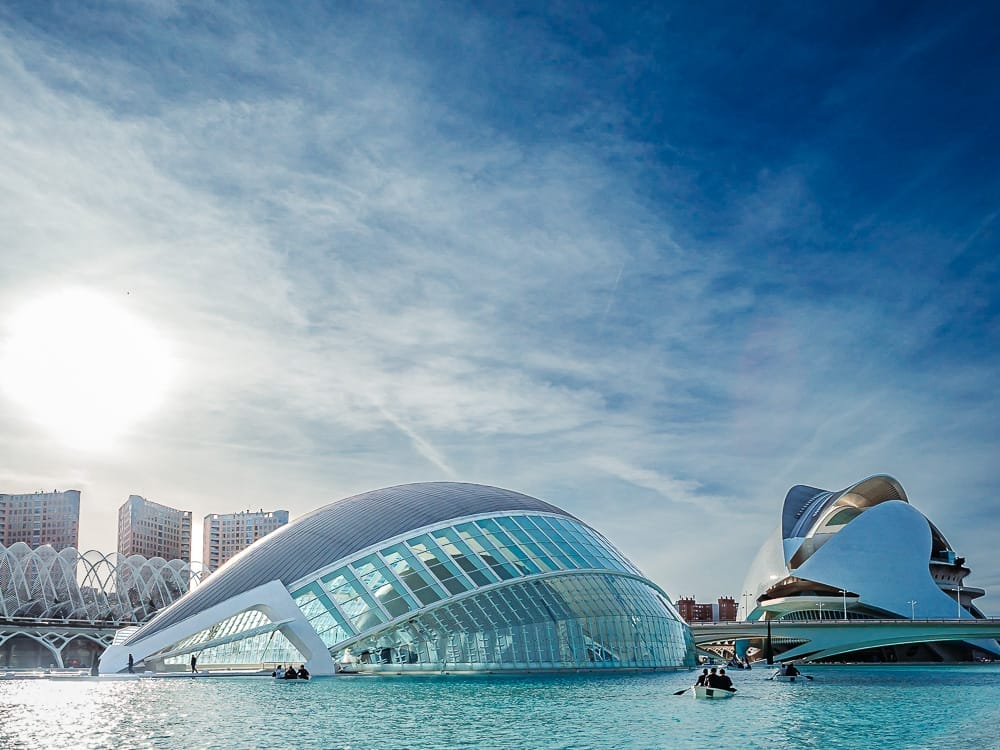 Ciudad de las Artes y las Ciencias in Valencia - Sehenswürdigkeiten Spanien