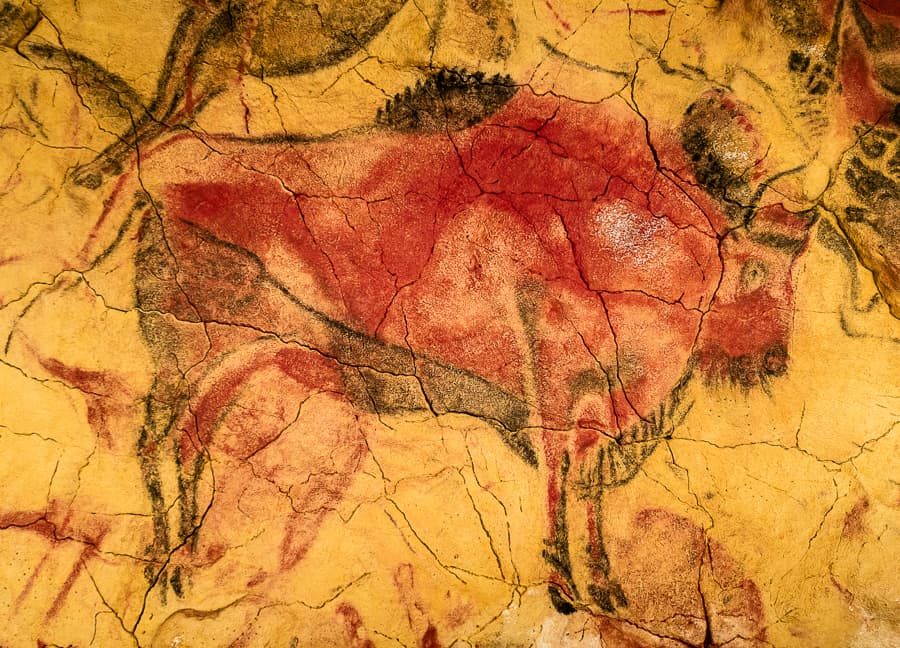 Höhlenmalerei in der Höhle von Altamira - Spanien Sehenswürdigkeiten