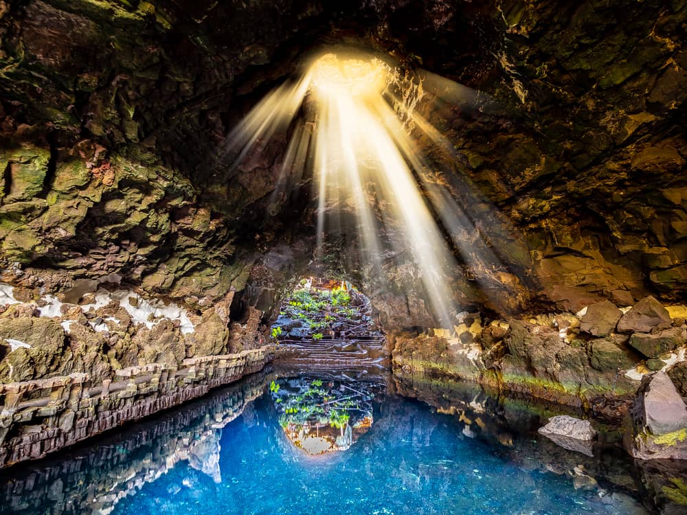 Lava-Grotte auf der Anlage der Jameos del Agua - Lanzarote Sehenswürdigkeiten