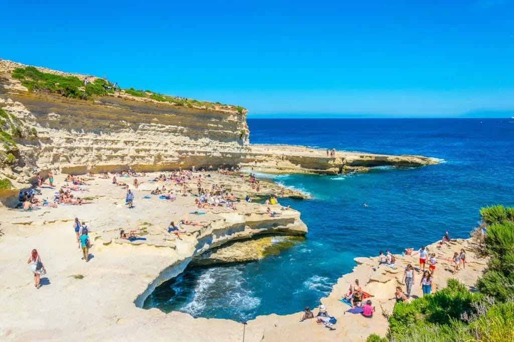 Peter's Pool auf Malta lädt zum Baden ein