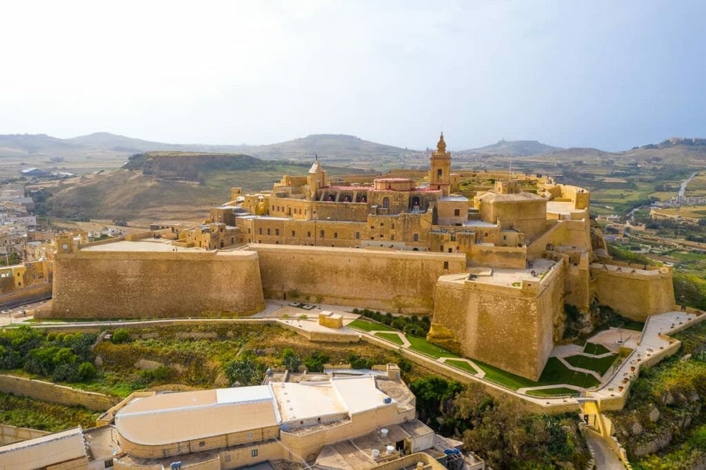 Die imposante Zitadelle von Victoria auf der Insel Gozo - Sehenswürdigkeiten Malta