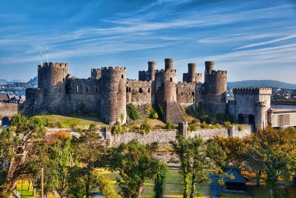 Das berühmte Conwy Castle in Wales - Wales Sehenswürdigkeiten