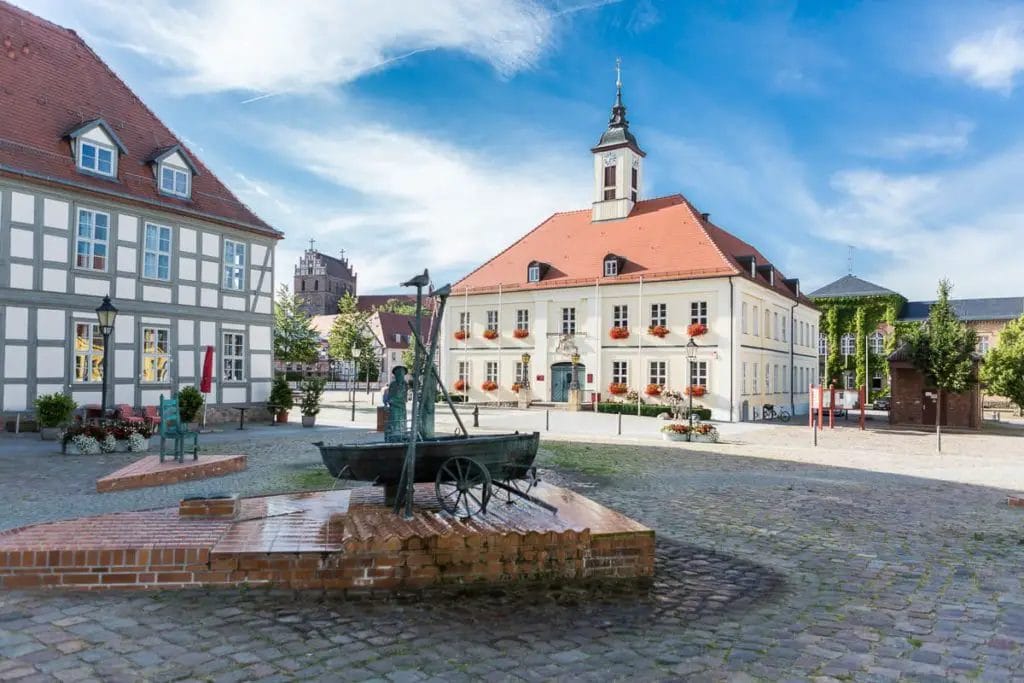 Der Marktplatz in Angermünde - Schöne Städte in Brandenburg