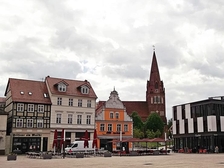 Der Marktplatz in Eberswalde - Schöne Städte Brandenburg