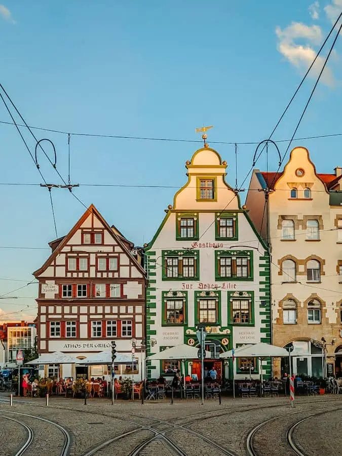 Historische Häuser in Erfurt - Schöne Städte in Thüringen