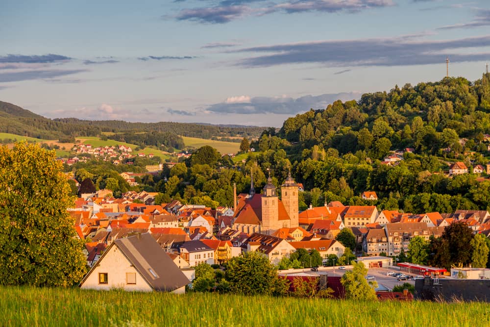 Blick auf die Stadt Schmalkalden - Schönste Städte in Thüringen
