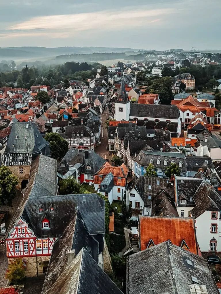 Ausblick vom Hexenturm auf die Kleinstadt Idstein - Idstein Sehenswürdigkeiten