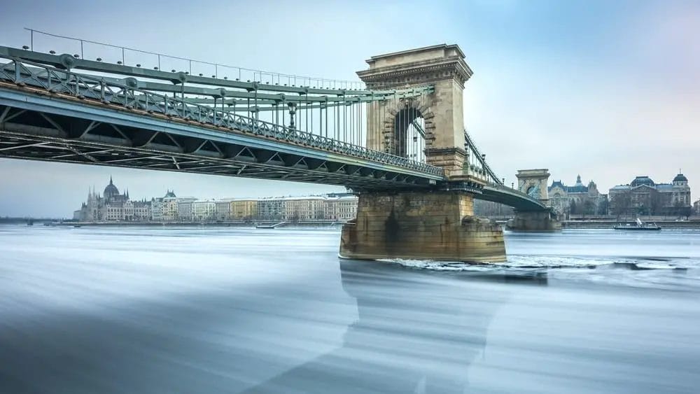 Die Kettenbrücke in Budapest