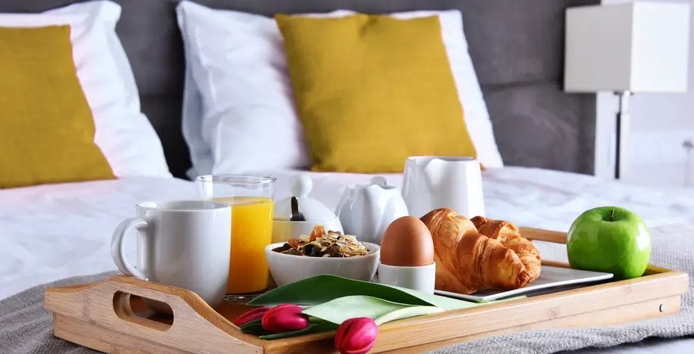 Boutique Hotels Sylt - Frühstück im Bett