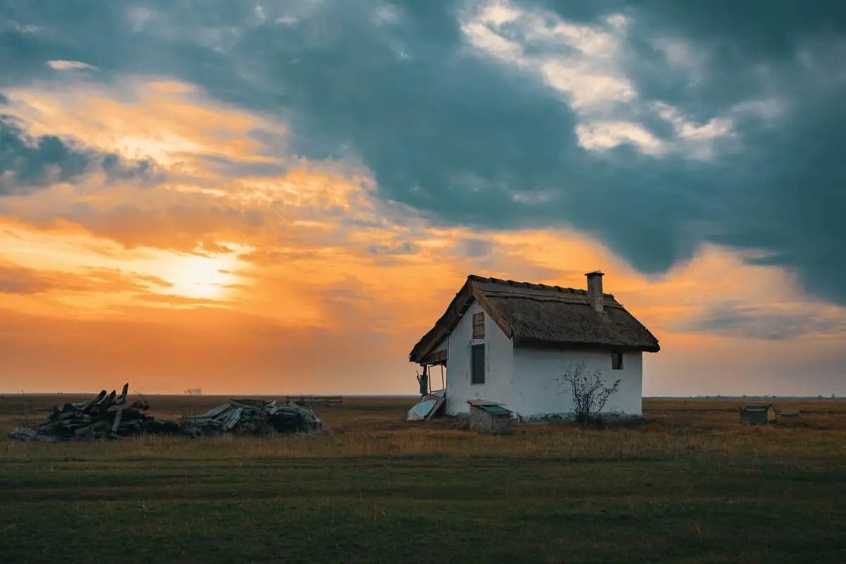 Sonnenuntergang im Hortobágy Nationalpark