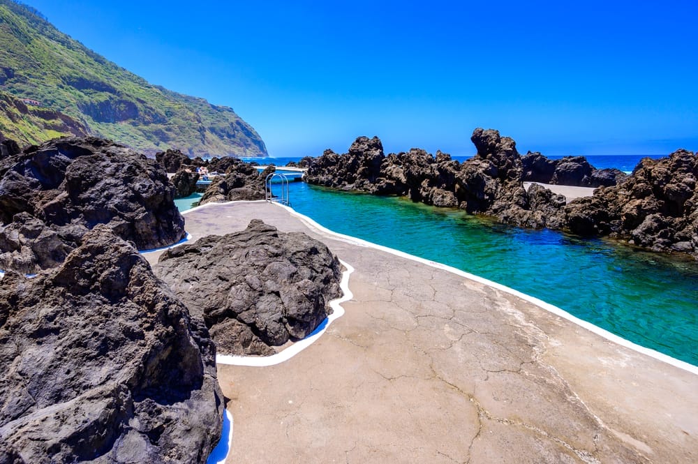 Natural Lava pools at Praia do Porto Moniz - Best Madeira Beach