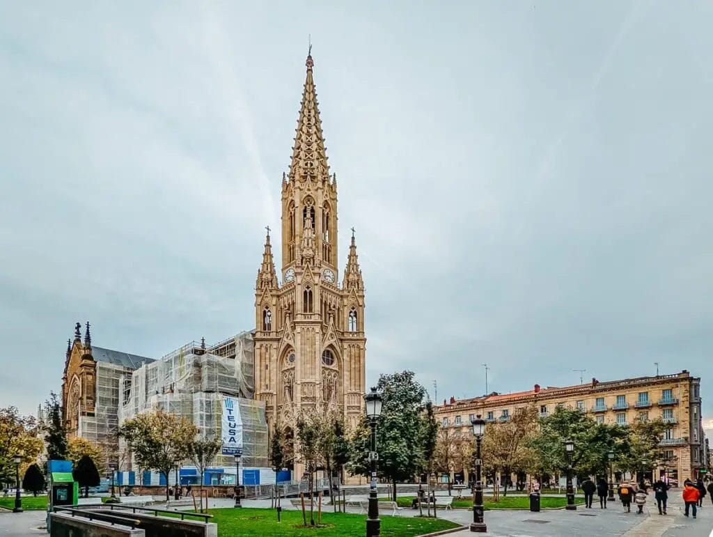 Die Katherdeale Buen Pastor war leider teilweise eingerüstet bei unserem Besuch- San Sebastian Sehenswürdigkeiten