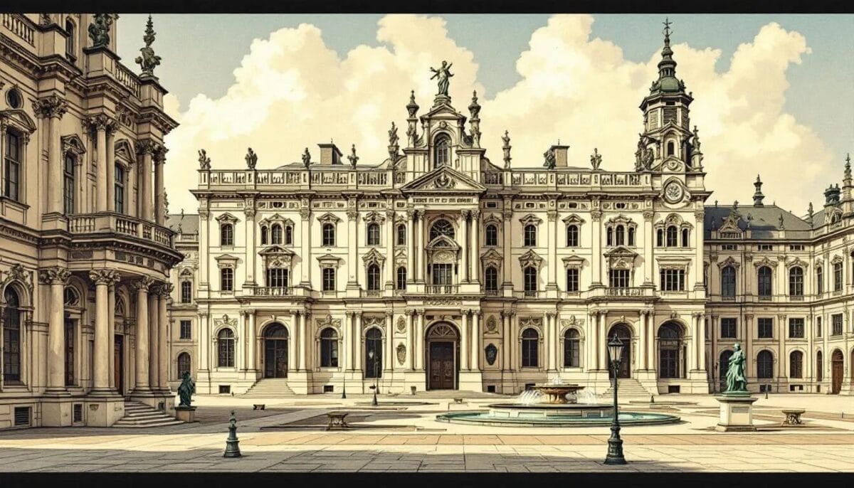 Der Dresdner Zwinger, ein bekanntes Wahrzeichen und ein architektonisches Meisterwerk in Dresden.
