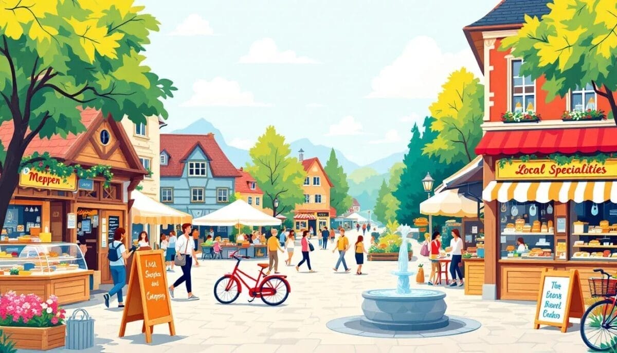 Top Meppen Sehenswürdigkeiten: Die besten Attraktionen für Ihren Besuch 10 Shopping und Gastronomie in Meppen, mit Blick auf lokale Spezialitäten.