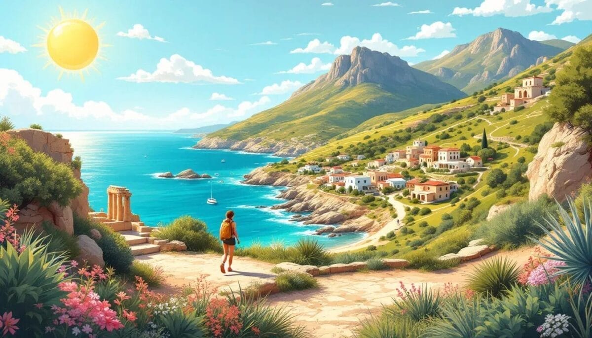 Wanderer erkunden die Akamas-Halbinsel, ein beliebtes Ziel für Naturliebhaber.