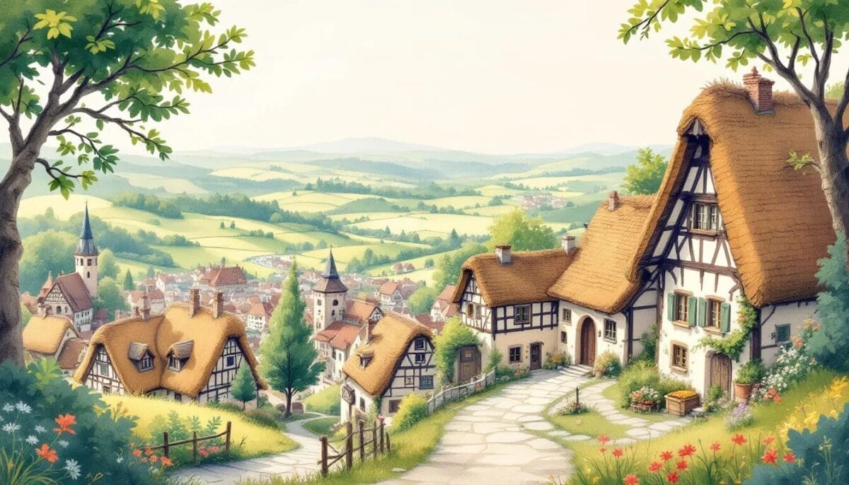 Aussichtspunkt in Fritzlar mit Blick auf die Stadt und die Umgebung.