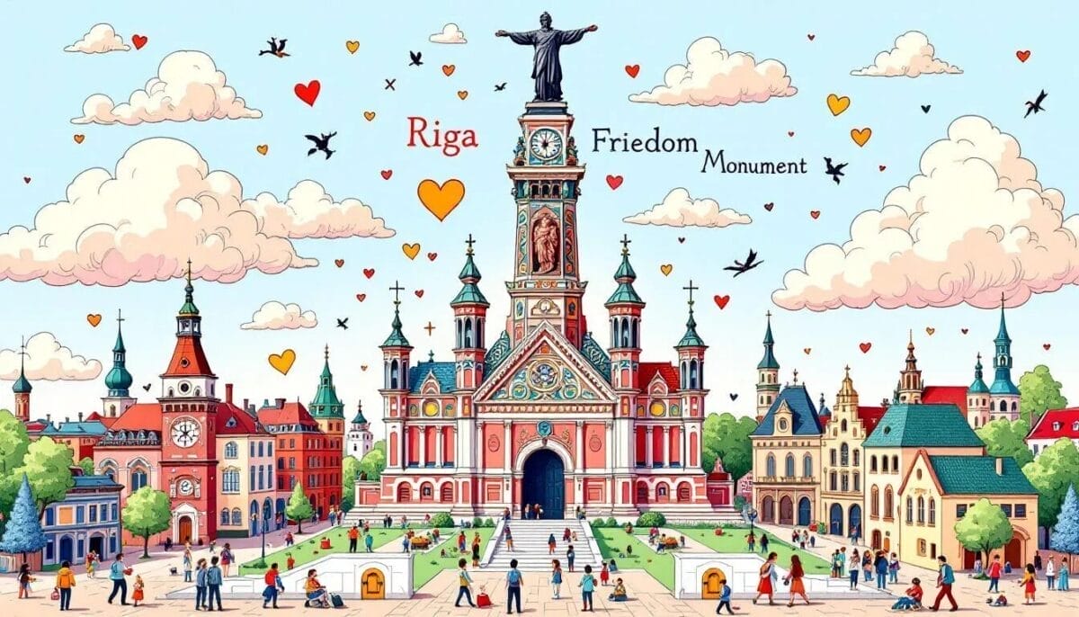 Riga Sehenswürdigkeiten: Top 15 Highlights für deinen Städtetrip 10 Das Freiheitsdenkmal in Riga, ein bedeutendes Wahrzeichen der Stadt.