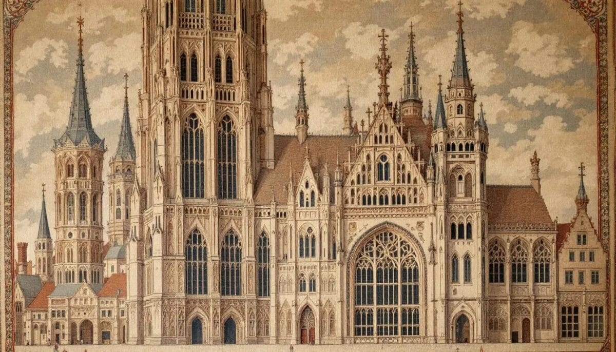 Die Marienkirche, ein Meisterwerk der Backsteingotik in Lübeck.