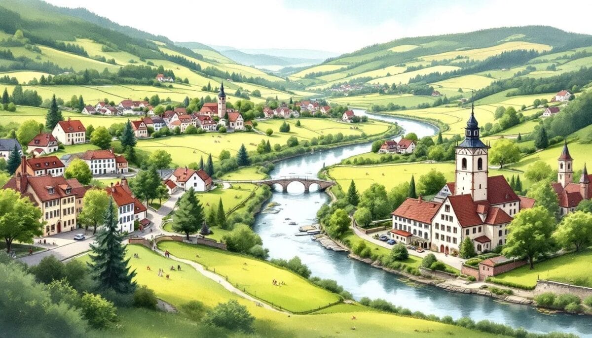 Flusslandschaften und Natur rund um Besigheim, ideal für Spaziergänge.