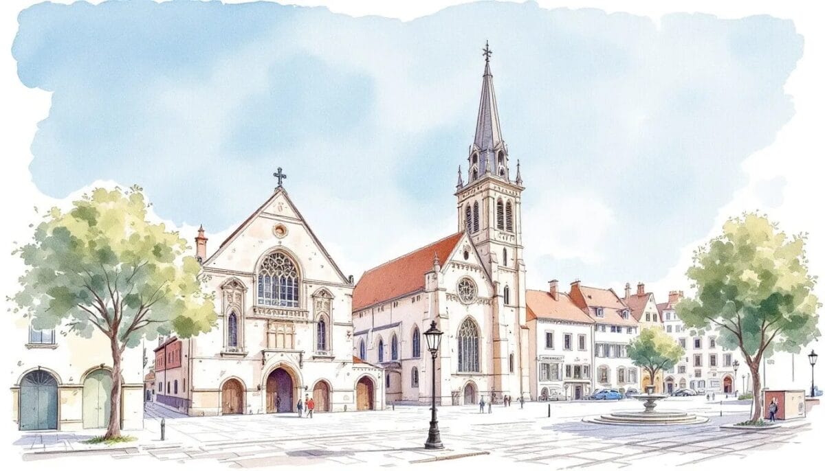 Die Top 11 Saverne Sehenswürdigkeiten für deinen Besuch im Elsass 8 Die Notre-Dame-de-la-Nativité Kirche in Saverne, ein beeindruckendes architektonisches Wahrzeichen. Sehenswürdigkeiten Saverne