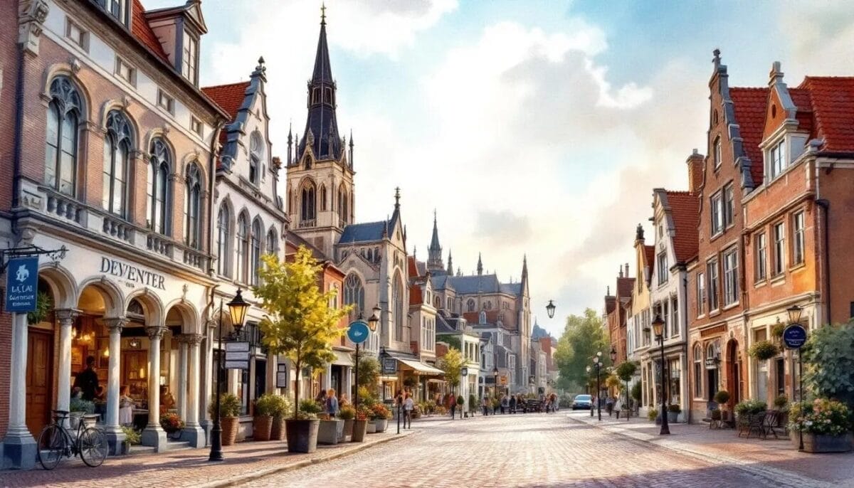 Die schönsten Kirchen in Deventer, eine beeindruckende Kirche im Stadtzentrum.