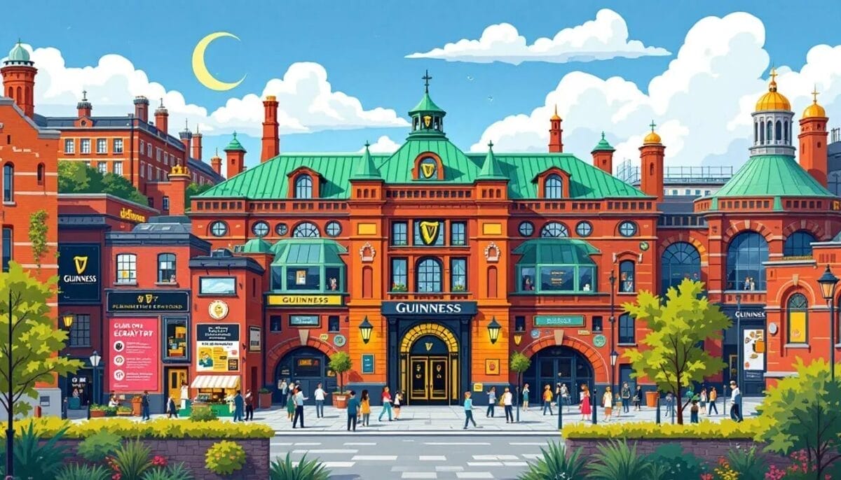 Die besten Dublin Sehenswürdigkeiten: 10 Top-Tipps für deinen Besuch 8 Das Guinness Storehouse in Dublin, ein beliebtes Ziel für Touristen.