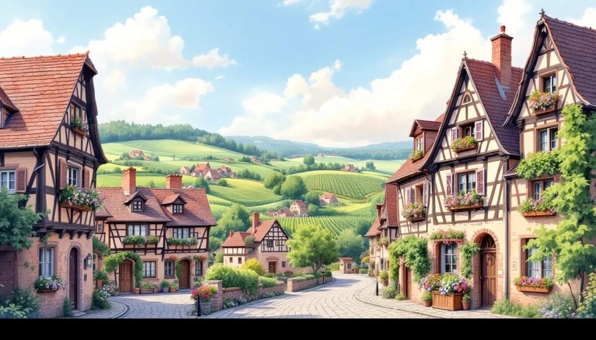 Allgemeine Informationen über Eguisheim, eine malerische Stadt im Elsass.