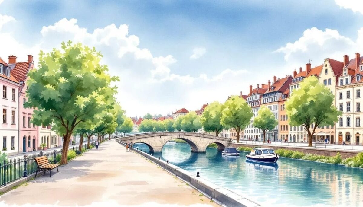 Ladenburg Sehenswürdigkeiten: Die Highlights der historischen Stadt 11 Die Neckarpromenade in Ladenburg, ein schöner Ort für Spaziergänge am Wasser.