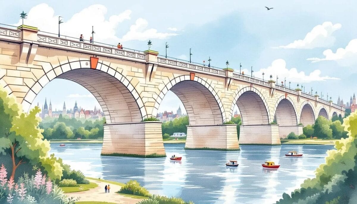 Die imposante Waalbrug, eine bedeutende Brücke in Nijmegen, die die Stadt mit der Umgebung verbindet.