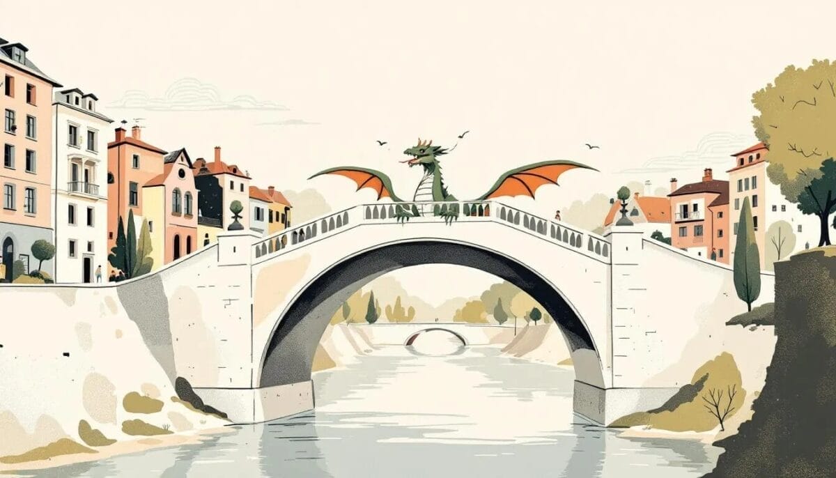 Top Ljubljana Sehenswürdigkeiten: Highlights, Tipps & Insidertipps 10 Die Drachenbrücke in Ljubljana, ein bekanntes Wahrzeichen.