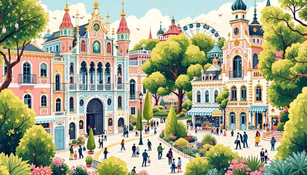 Der Tivoli Vergnügungspark in Kopenhagen, ein beliebter Ort für Familien.