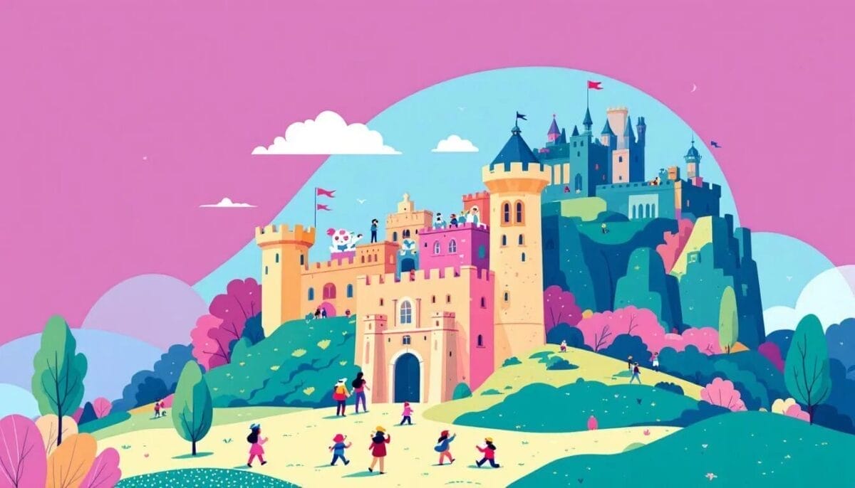 Das Edinburgh Castle, eine der bekanntesten Sehenswürdigkeiten in Edinburgh. Edinburgh Sehenswürdigkeiten