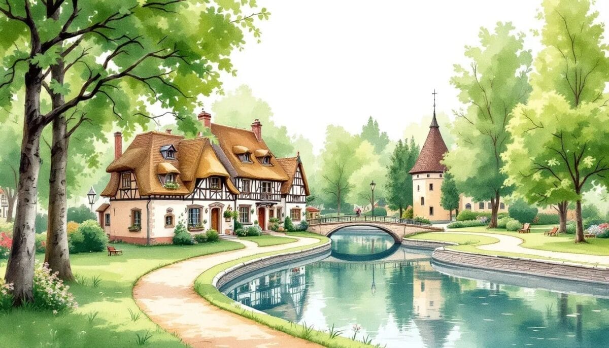 Der Parc de l'Orangerie, ein grünes Paradies in Straßburg, ideal für einen entspannten Spaziergang.