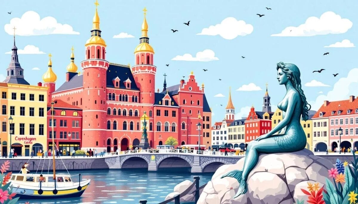 Die besten Sehenswürdigkeiten in Kopenhagen, inklusive Schloss Rosenborg und die Kleine Meerjungfrau. Kopenhagen Sehenswürdigkeiten